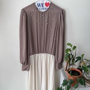 Vintage pearl beaded dress